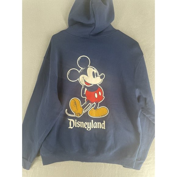 Disney Hoodie Full Zip Mens Large Fleece Double Disneyland Graphic Sweater - Picture 10 of 13